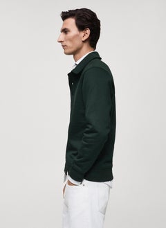 Mango Man Bola Polo Neck Half Zip Detailed Pullover Sweatshirt  - Image 4