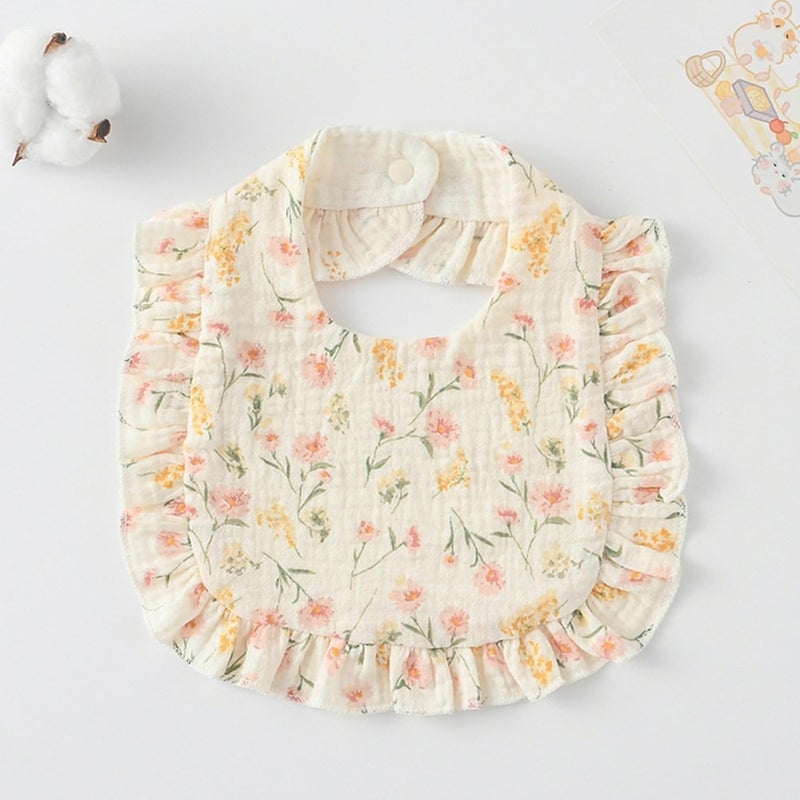 AMAWMW Muslin Baby Bibs for Unisex Boys Girls 6Pack Soft Baby Bandana Drool Bibs Adjustable Newborn Bib for Drooling & Teething - Image 5