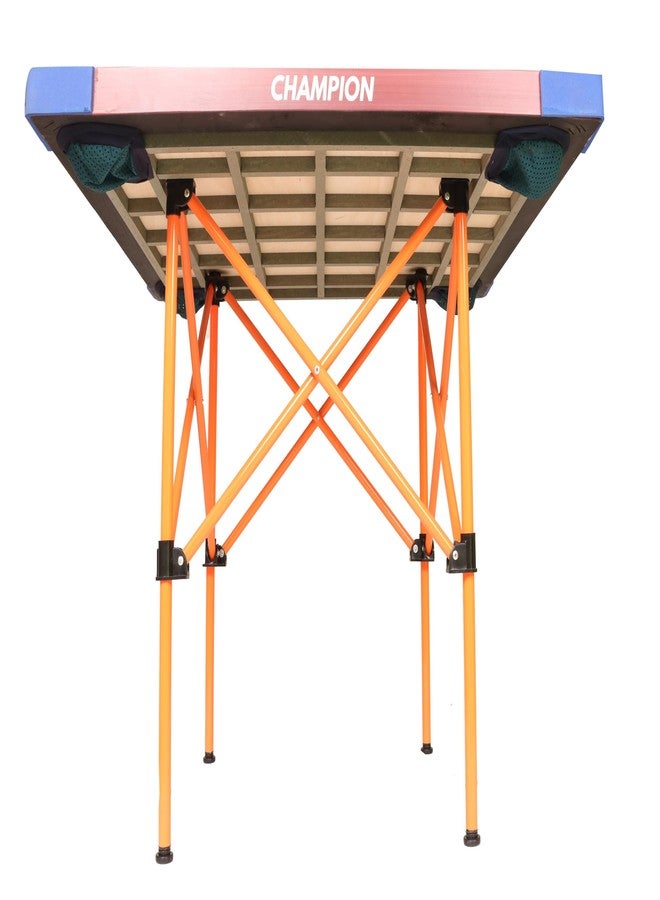 KNK Carrom Board Stand - Foldable, Height Adjustable, Professional Quality (Orange) - Image 5