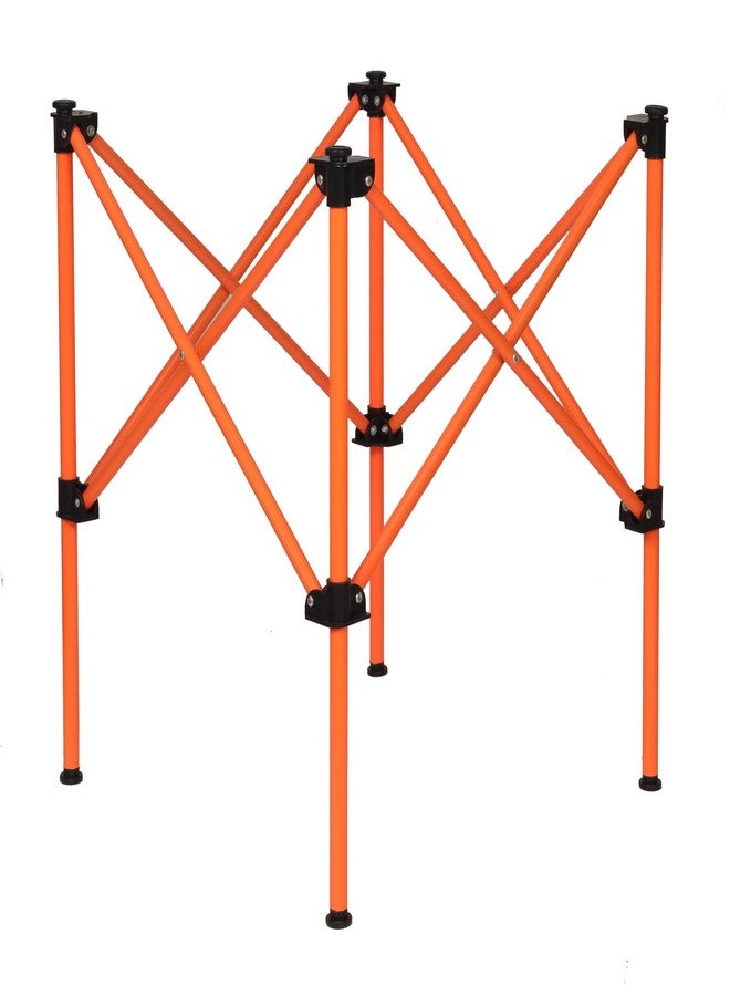 KNK Carrom Board Stand - Foldable, Height Adjustable, Professional Quality (Orange) - Image 4