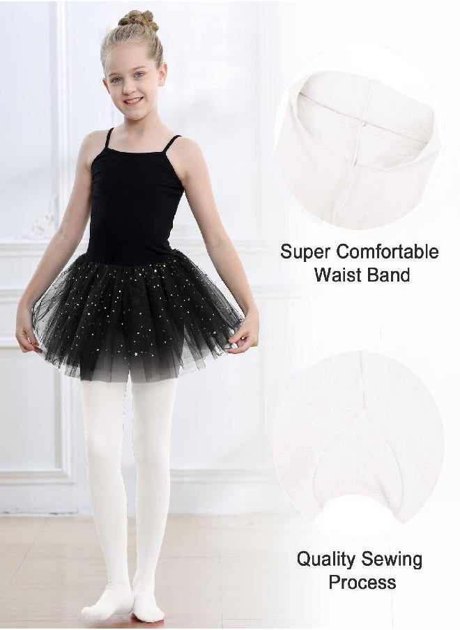 Stelle Stelle Girls Ballet Dance Students School Footed Tight (Toddler/Little Kid/Big Kid), (2-White, 2-4T)  - Image 2