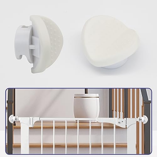 GRENFU Baby Gate Banister Adapter (2 Pack) Universal Hardware for Pressure Mounted Gate - Stairs to Wall Parts for Pets - White Extender - Image 1
