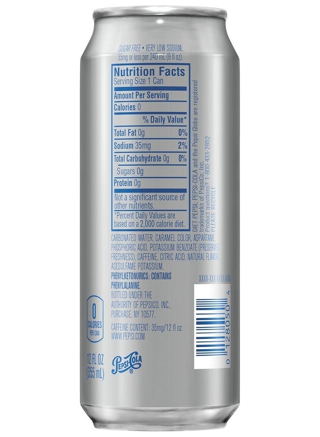 Pepsi Diet Cola Soft Drink, Sugar-Free Carbonated Beverage, 300mL X Pack of 6 Cans, (Product Of UAE) From DECADENT FOODS - Image 5