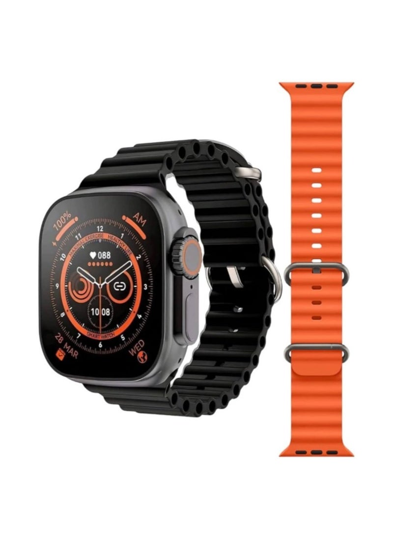 Ultra - S9 ULTRA Smart Watch Series 8 Full Screen Wireless Charging Function Built In 4G SIM Card Internet Connection And Phone Calls Supports Many Mobile Applications Compatible It contains a camera With Android And IOS System - Image 1