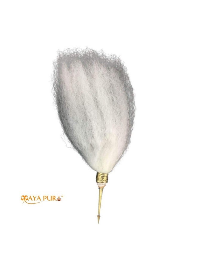 MAYAPURI Chawar/Chanwara/Chaur/Chavar Sahib in Metal Body/Sacred Fly Whisk Long 20 inches (Pack of 1) - Image 4