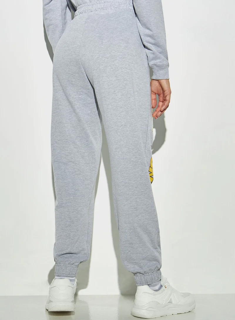 اس بي كاركترز Printed High Waist Pants