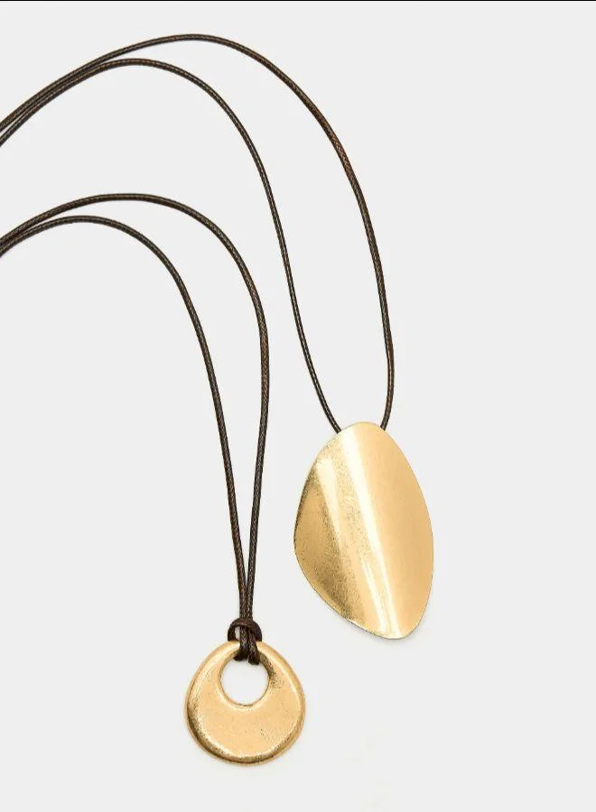 بارفوا عقد مزدوج مع قلادة