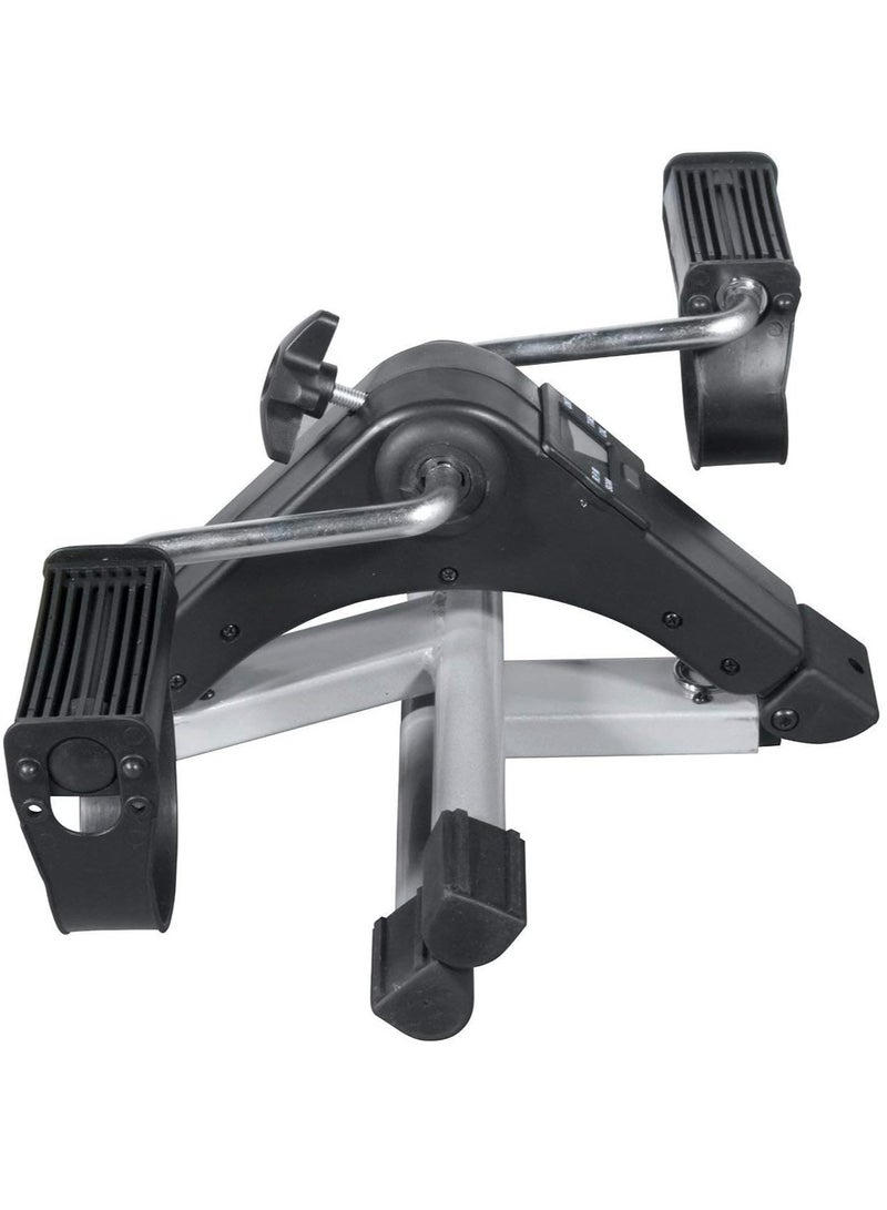 DubaiGallery Mini Exercise Bike - Under Desk Bike Pedal Exerciser - Practical Trainer Bicycle Leg Exerciser Folding Fitness Stepper Stationary with Electronic Displays Indoor Workout Equipment - Image 4