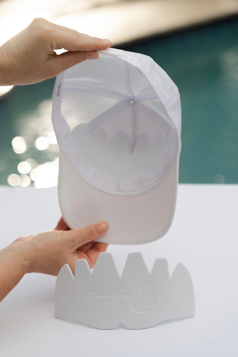 Shapers Image 3 Pack White EVA Foam MeshPro Cap Shaper Inserts for Trucker Mesh Caps Washable Reusable Netback Hats - Image 2