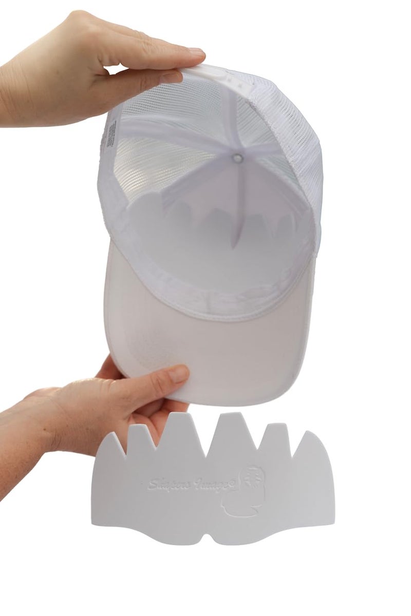 Shapers Image 3 Pack White EVA Foam MeshPro Cap Shaper Inserts for Trucker Mesh Caps Washable Reusable Netback Hats - Image 1