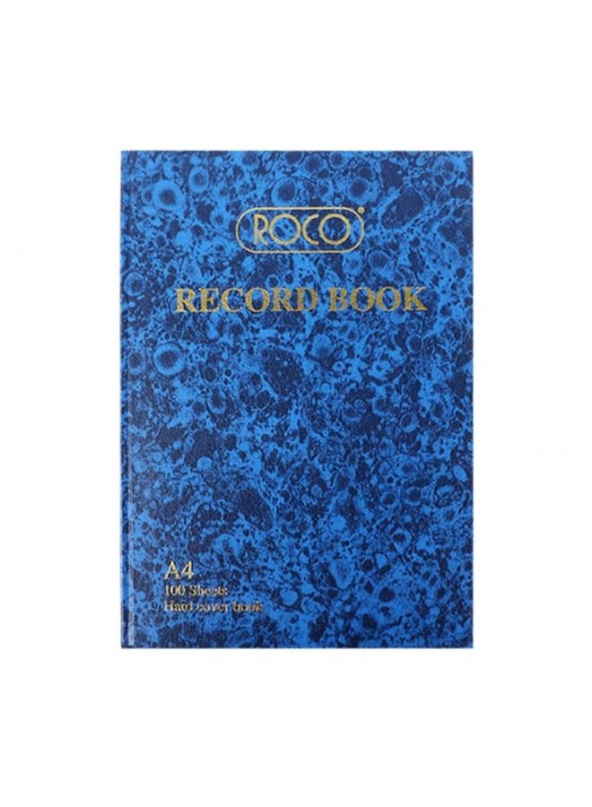 ROCO Record Book A4 100 Sheet Blue | Best Price KSA | Riyadh, Jeddah