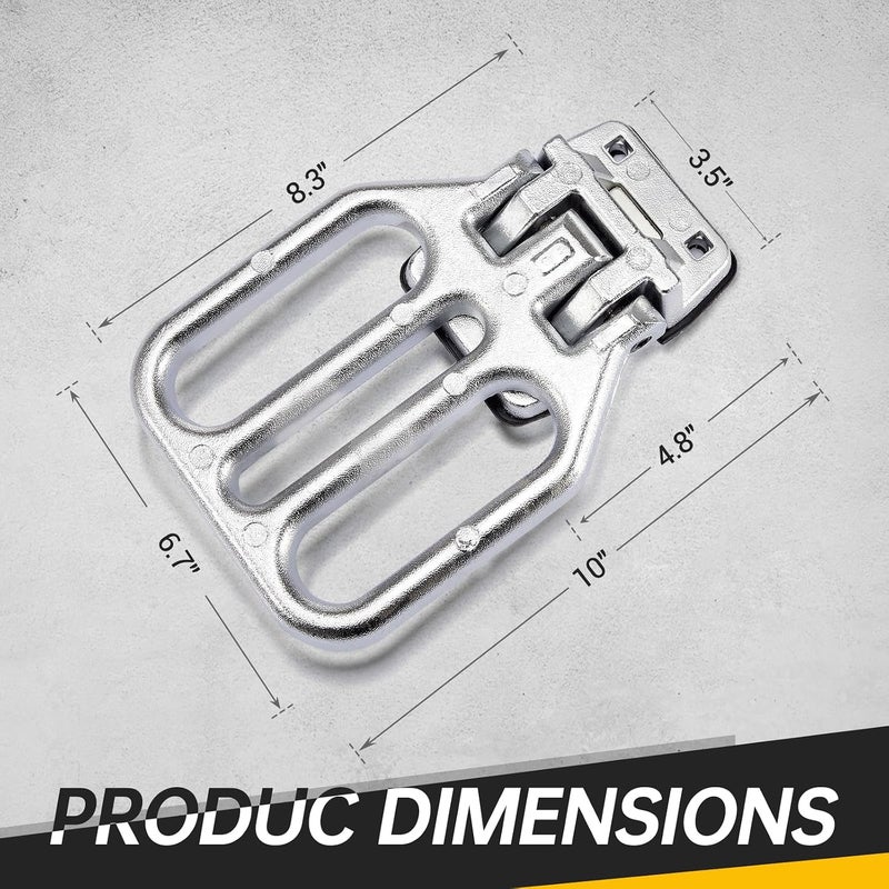 Gedlex Large Folding Step 2 Pack for Truck Heavy-Duty Fold Down Utility Body Step Grab flip-up Handle Step for Truck,Trailers, Busses, Boat, RV, Camper, and Other Vehicles - Image 4