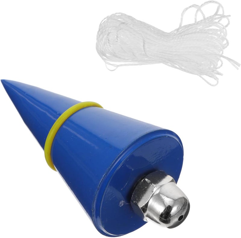 300g Solid Plumb Bob with 12m Cord, Vertical Measuring Tool Pendant Hammer for Construction Site Layout and Building Measurement Random Color - Image 1