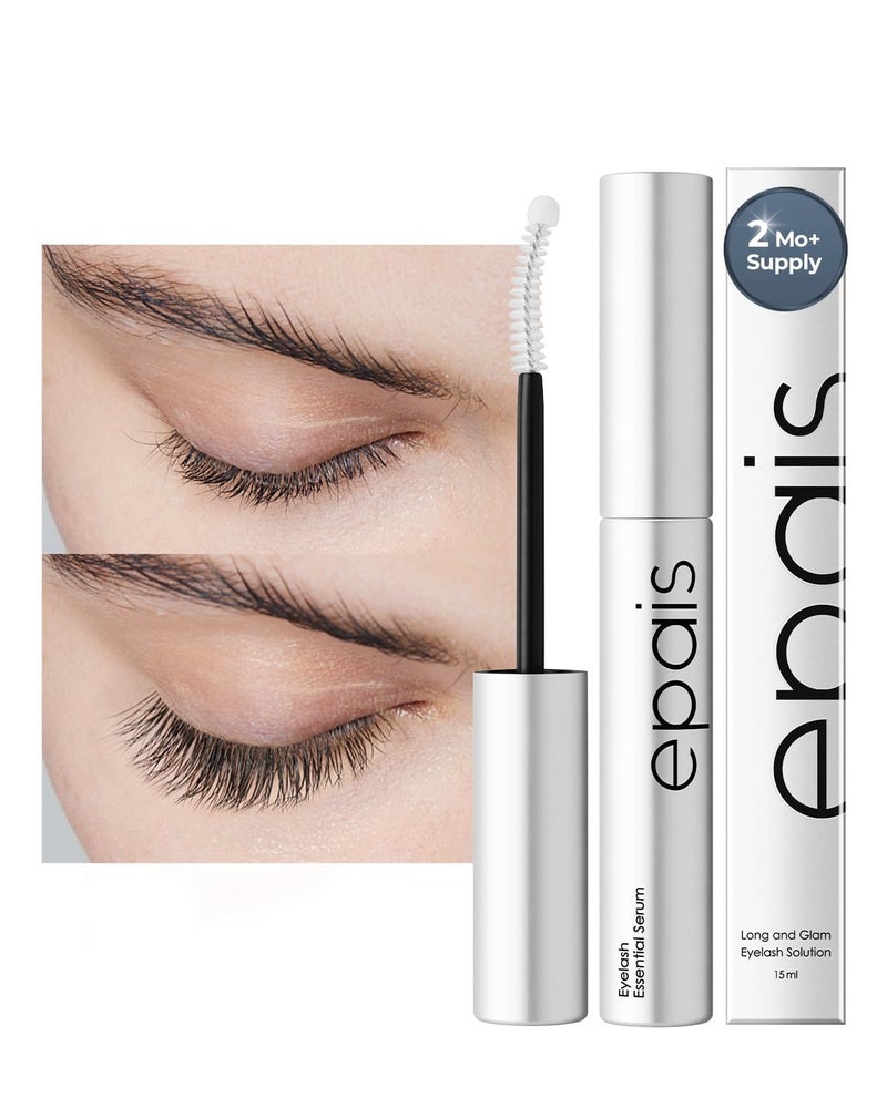 EPAIS Essential Eyelash Growth Serum, Jumbo Size 15ml/0.5fl.oz - Safe & Gentle Lashes Care, Nutrient Formula for Longer, Fuller, Thicker in 2 Weeks, To Grow Lashes Natural Longer, Non-Prostaglandin - Image 1