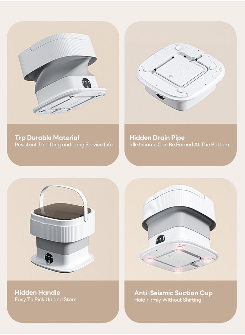 Sharpdo - 10L Small Mini Washing and Drying Washing Machine Special Folding Washing Machine for Baby Underwear - Image 1