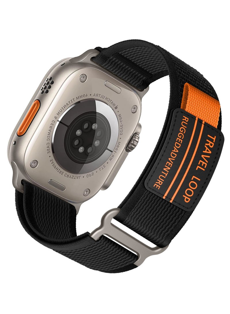 For Apple Watch Nylon Loopback Braided Strap 42/44/45/49mm - Image 1