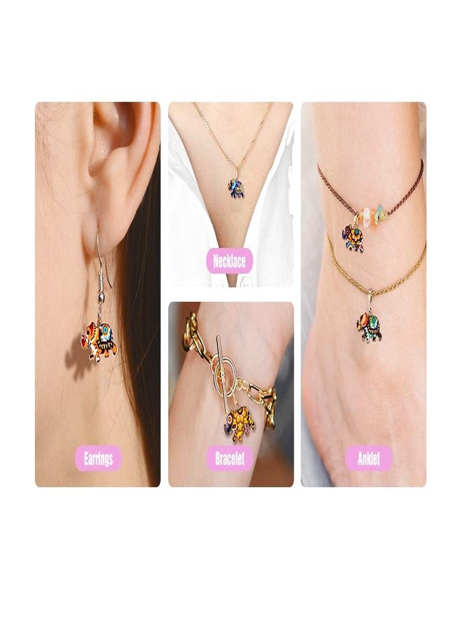 Pingyongchang 56PCS Elephant Charms Elephant Bracelet Charms Elephant Pendant Charms for Jewelry Making Earring DIY Keychain -28pcs - Image 5