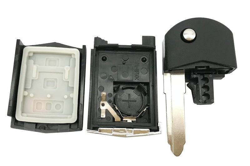 BTOZRF J-ACCES Replacement Key Fob Case Shell Fit for Mazda 3 5 6 CX-7 CX-9 RX-8 MX-5 Miata 4 Buttons Flip Keyless Entry Remote Key Housing Outer Cover (1) - Image 5