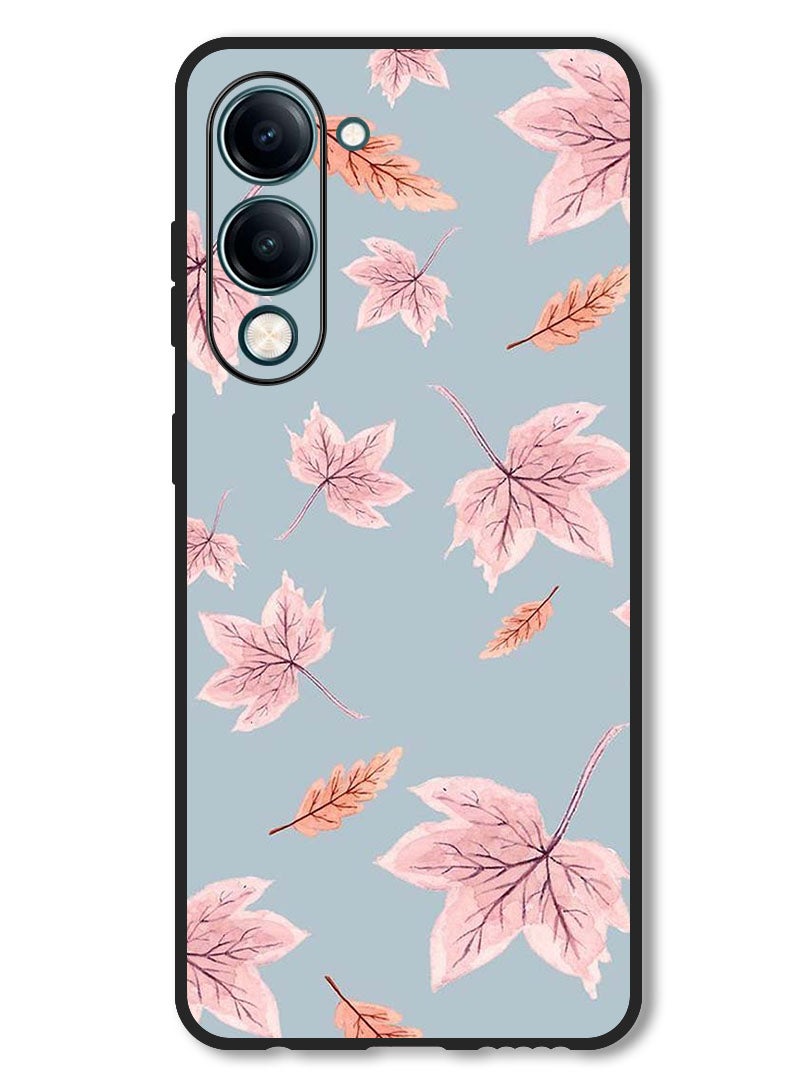 Theodor Case Compatible with Vivo Y29s Protection Shockproof Bumper Cover Autum Leaves - Image 1