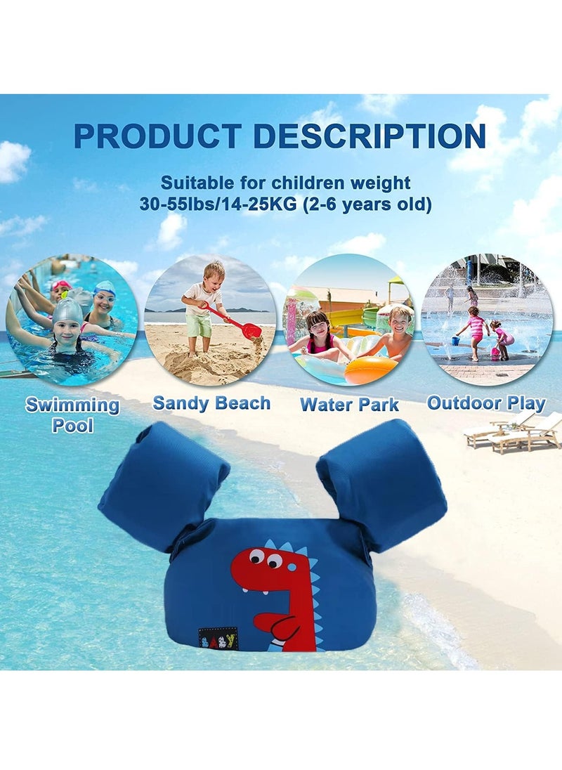Generic Toddler Swim Vest Kids Water Wings Arm Floaties for 30-50 Pounds Infant Safety Swim Aid Jumper Inflatable Swim Arm Bands Float Sleeves Swimming Armbands for Sea/Pool/Beach/Training (Red Dinosaur)  - Image 3