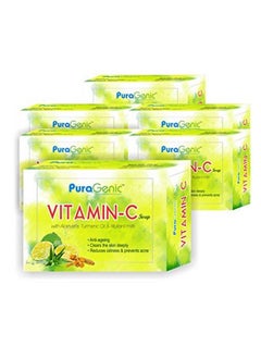 Vitamin C Bathing Soap With Aloe Vera Turmeric And Multani Mitti 75Gm Combo Pack Of 6 Skin Lightening Soap For Men And Women