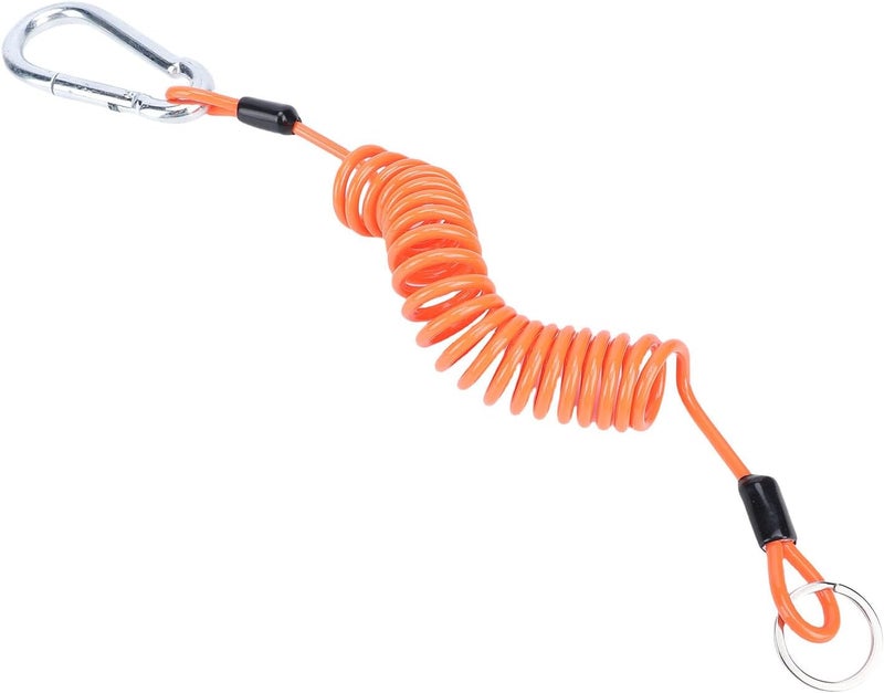 HEEPDD Trailer Breakaway Cable, Wiring Coiled Safety Wire for RV Towing, Emergency Brake Activation, Universal Fit for Trailers and Boats Trailer Breakaway Cable, 6ft Stainless Steel - Image 3