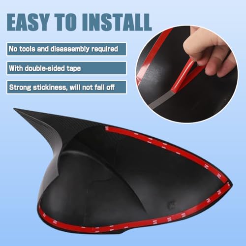 XITER Rear View Side Mirror Cover Side Mirror Cap for Hyundai Sonata 2024 2025 2026((Without Turn Signal,Glossy Black) - Image 5