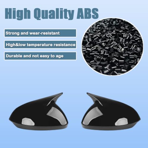 XITER Rear View Side Mirror Cover Side Mirror Cap for Hyundai Sonata 2024 2025 2026((Without Turn Signal,Glossy Black) - Image 4