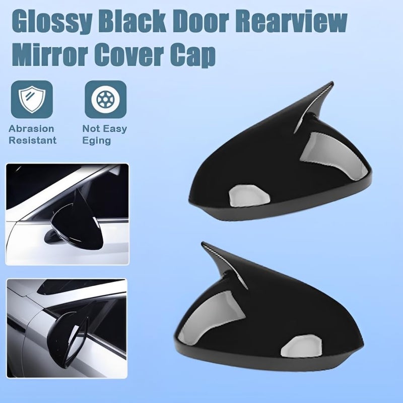 XITER Rear View Side Mirror Cover Side Mirror Cap for Hyundai Sonata 2024 2025 2026((Without Turn Signal,Glossy Black) - Image 2