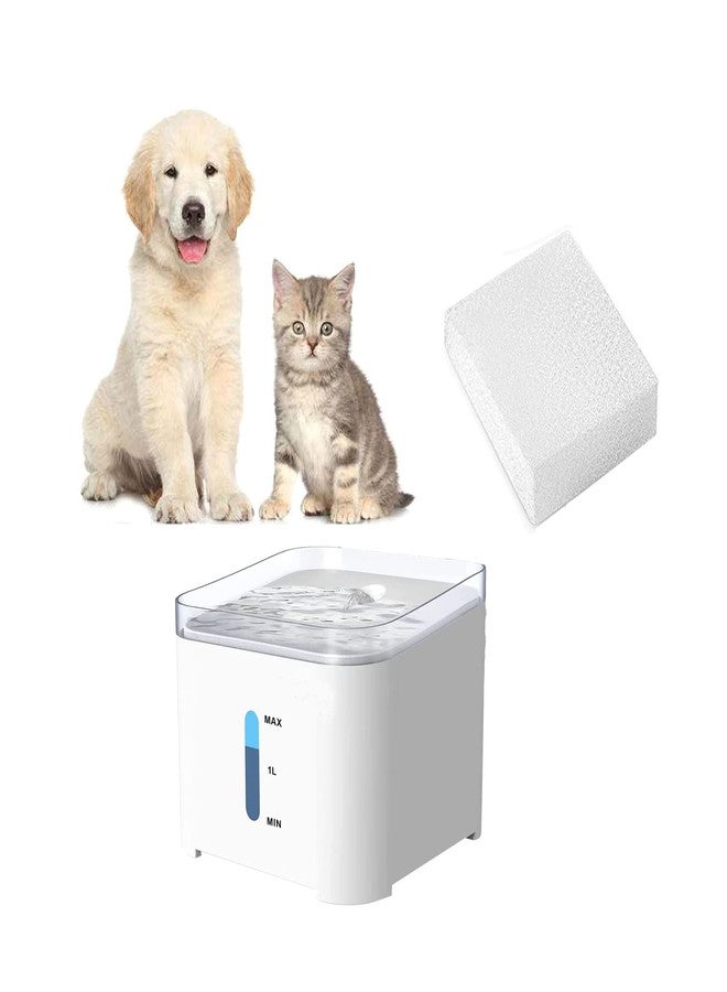 Qzbhct Pet Replacement Sponge Filters Pre Filter Sponges for 67oz/ 2L Pet Water Fountain Cat Water Foam Filter Dog Drinking Water Foam Filters for Pet Dog Cat Fountain (12) - Image 5