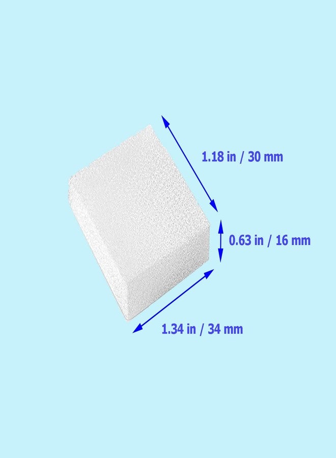 Qzbhct Pet Replacement Sponge Filters Pre Filter Sponges for 67oz/ 2L Pet Water Fountain Cat Water Foam Filter Dog Drinking Water Foam Filters for Pet Dog Cat Fountain (12) - Image 2