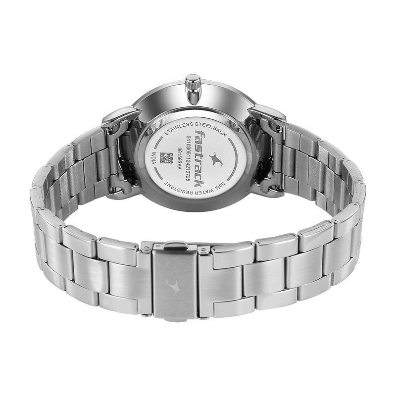 Fastrack Stunners X Special Edition Quartz Green Dial Stainless steel Watch for Men - Image 4