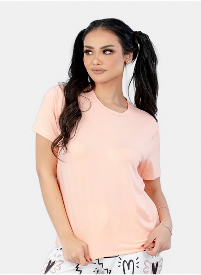 Plain T-Shirt Peach - pzsku/ZA23048F4D05044D8D20DZ/45/_/1736678011/79e66ce0-5033-4664-8359-be1aea4e8ccd