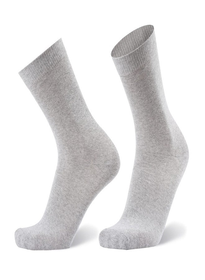 ANCHOR Cotton Men's Socks | Pack of 5 Pairs of Soft and Breathable Cotton Socks for Men | Comfortable for Casual and Everyday Long Wear (Silver, Grey, Denim, Navy, Black) - Image 4