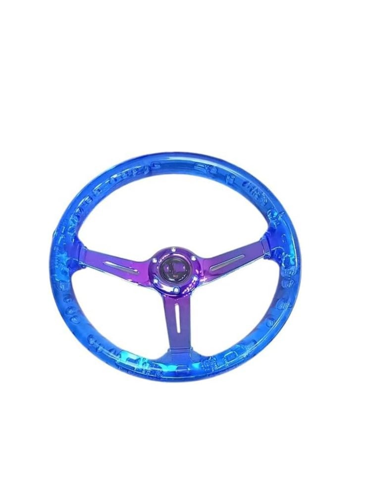 Acrylic Steering Wheel, Blue Color - Image 2