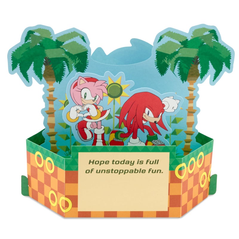 Hallmark Paper Wonder Sonic the Hedgehog Pop Up Card (Let the Good Times Roll) for Birthdays  Graduation  Congratulations - Image 2