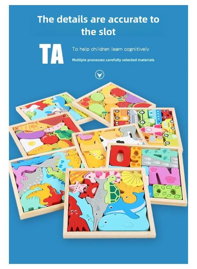 ثلاثية الأبعاد لغز الجسيمات الكبير للأطفال عصور 2-4 ألعاب ألعاب تفاعلية مونتيسوري للآباء الأطفال تعلم الفاكهة البطيخ الخوخ العنب الفراولة الكرز الليمون التفاح ولون لعبة التعليم المبكر - Image 4