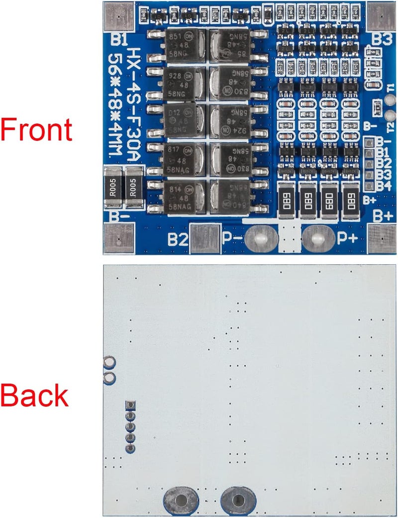 AITIAO 4PCS 4S 30A 12.8V 18650 Lithium Iron Phosphate Battery Protection Board LiFePO4 4S 30A BMS Balancing Charging Circuit PCB Board - Image 3
