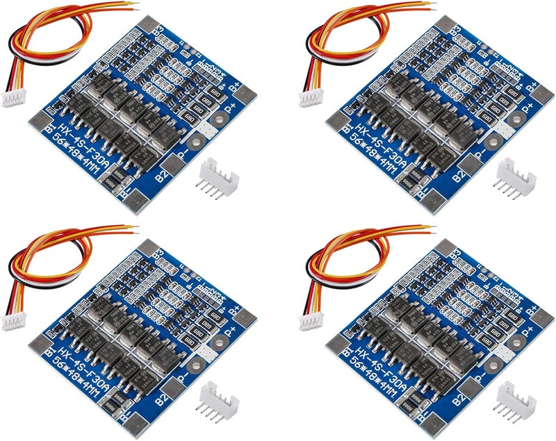 AITIAO 4PCS 4S 30A 12.8V 18650 Lithium Iron Phosphate Battery Protection Board LiFePO4 4S 30A BMS Balancing Charging Circuit PCB Board - Image 1