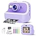 TKECWOB Instant Print Camera for Kids Christmas Birthday Gifts for Girls Boys Kids Camera Instant Print with Dual Cameras 1080P Digital Camera Toys for 4 5 6 7 8 9 10 Year Old Girl with 32GB SD CardPurple - Image 3