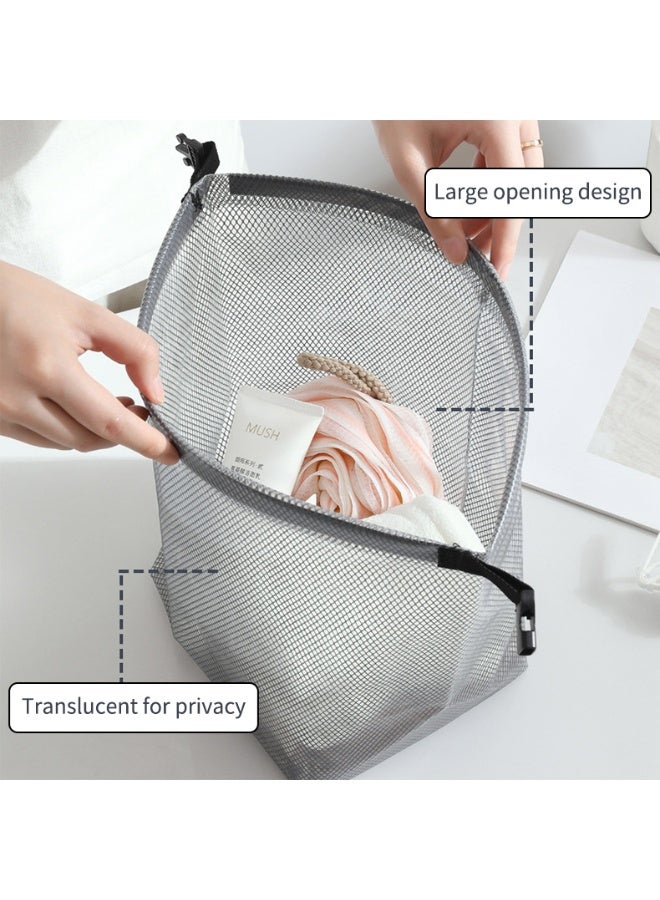 Big Size,Portable Transparent Toiletry Bag with Dry - Wet Separation, Waterproof for Travel, Outdoor, Swimming & Fitness - Image 2