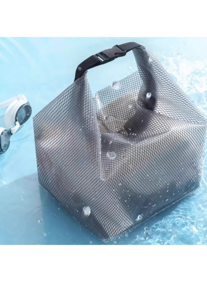 Big Size,Portable Transparent Toiletry Bag with Dry - Wet Separation, Waterproof for Travel, Outdoor, Swimming & Fitness - Image 3