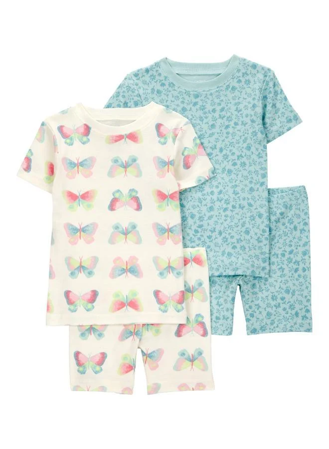 carter's Toddler Printed 4PC Pyjamas Set