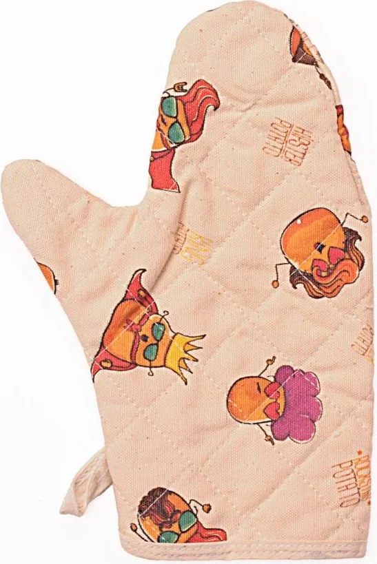 ماجيك ليدي Molinella Fireproof Quilted Duck Fabric Colored Oven Mitts 20x27 cm Box of 50