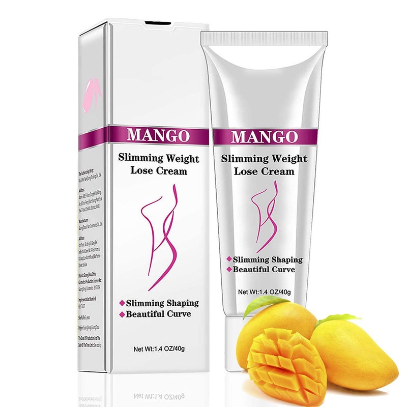 Slimming Cream for Tummy Abdomen Belly and Waist Firming Hot Cream for Weight Loss Anti Cellulite and Stomach Fat Burner Natural Ingredients Mango 1 Pack