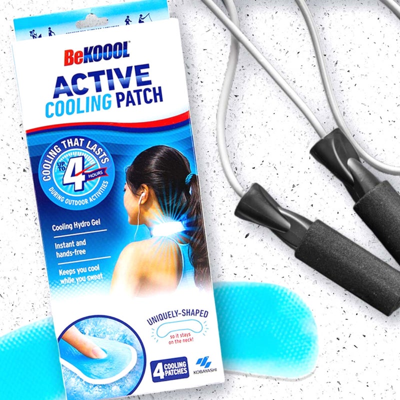 BeKOOOL Active Cooling Patch 4 Count for Cooling Relief During mild to moderately strenuous Activities - Image 2