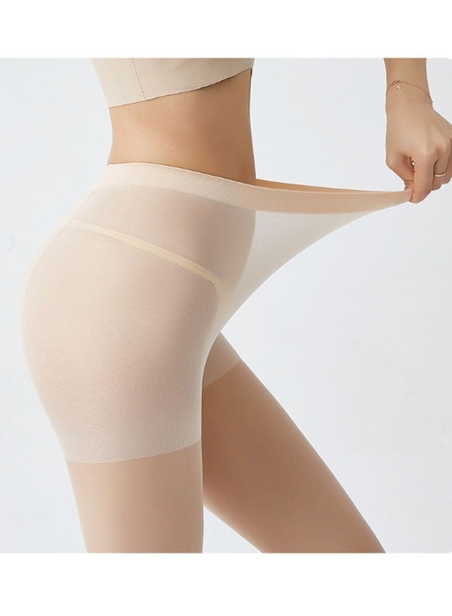 ثلاثة أزواج من الجوارب النسائية الشفافة، جوارب طويلة للتحكم في الجزء العلوي 20D، بأصابع معززة، ودعم خفيف للساقين، ودرزات مسطحة، وأصابع غير مرئية للنساء. - Image 2