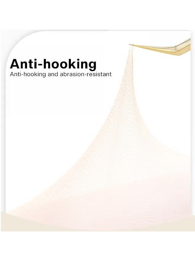 ثلاثة أزواج من الجوارب النسائية الشفافة، جوارب طويلة للتحكم في الجزء العلوي 20D، بأصابع معززة، ودعم خفيف للساقين، ودرزات مسطحة، وأصابع غير مرئية للنساء. - Image 3