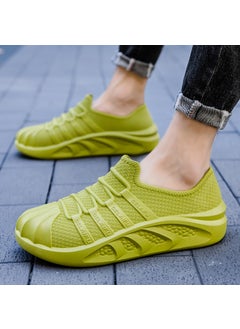 Generic New Mens Sports Rain Shoes Low-Cut Fashion Warm Liner Solid Color Winter Green [single shoes]] 