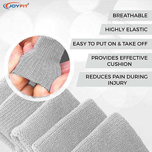 JoyFit Nylon Sleeve Protector ,Finger Support,Standard (Grey), Free Size - Image 3